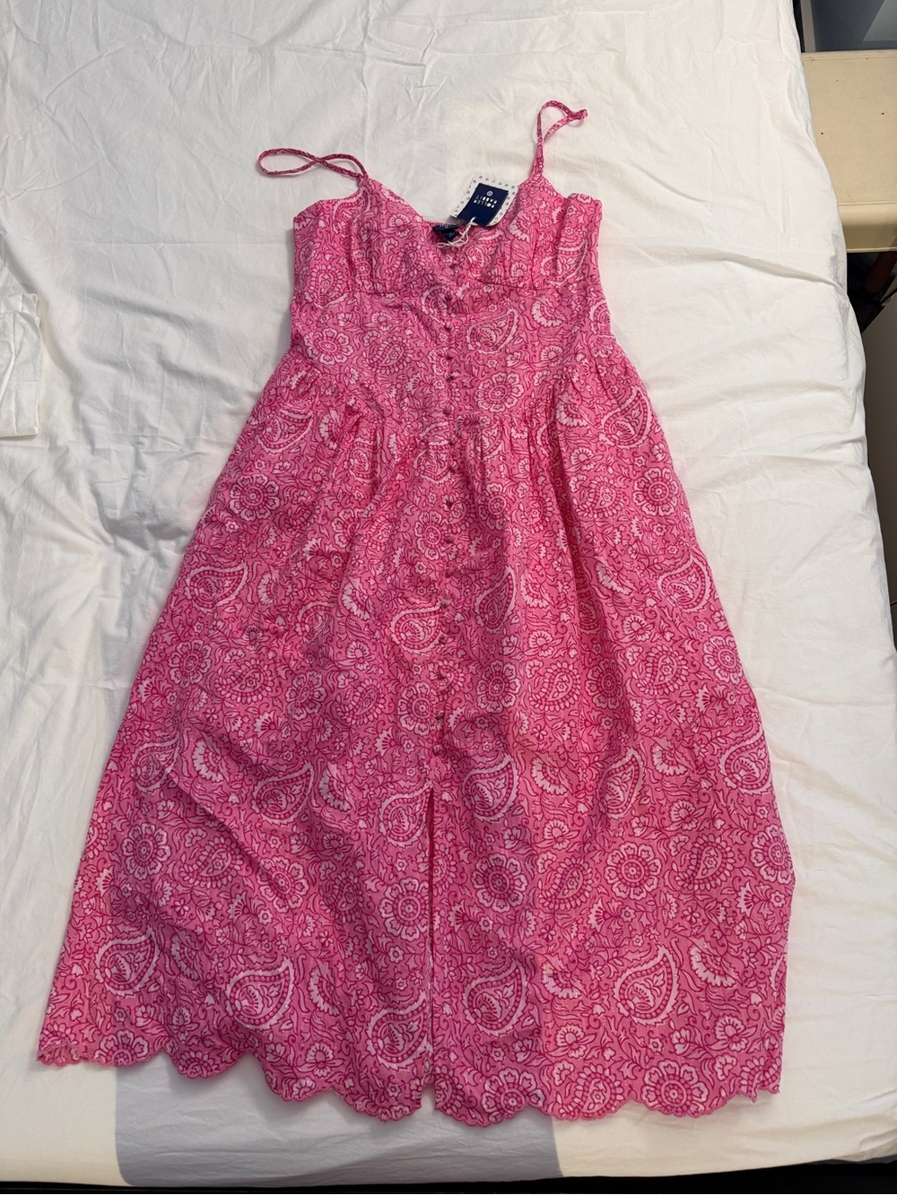 Roller Rabbit Pink Paisley Spaghetti-Strap Sundress